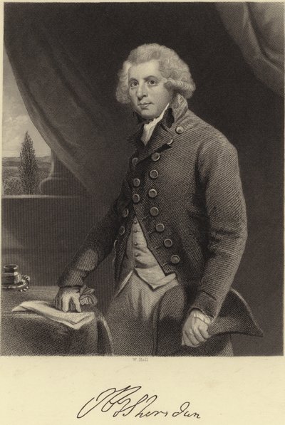 Richard Brinsley Sheridan by Joshua Reynolds